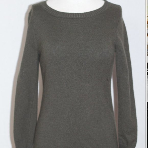 Cynthia Rowley Wool Army Green Sheath Dress (S) - Picture 10 of 11